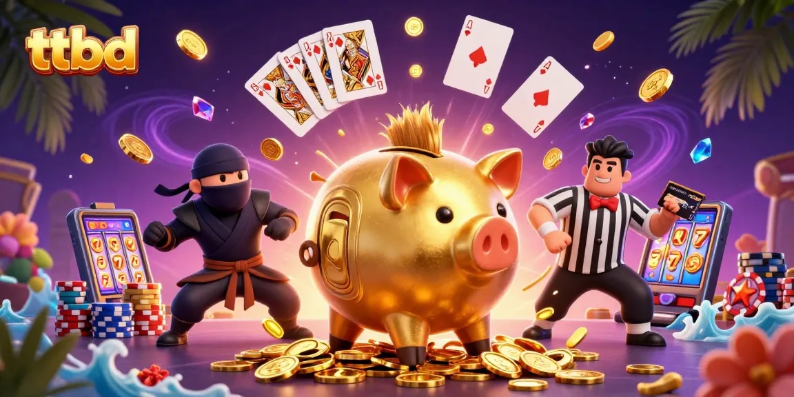 Engage in thrilling gameplay with ttbd, featuring unique characters and dazzling casino elements.