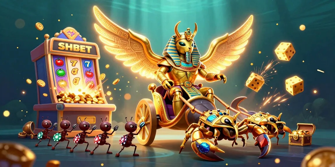 Experience SHBET with a vibrant 3D casino illustration showcasing dynamic gaming elements.