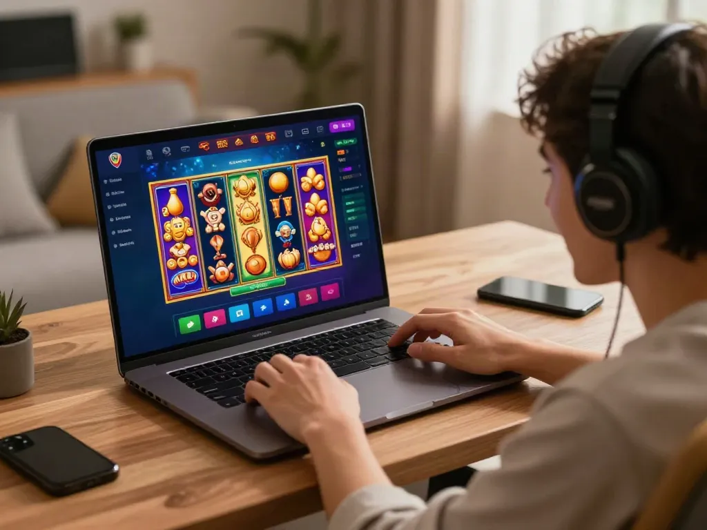 Exciting gaming setup featuring online betting experience on https://lu88.vote/ with engaging visuals and warm ambiance.