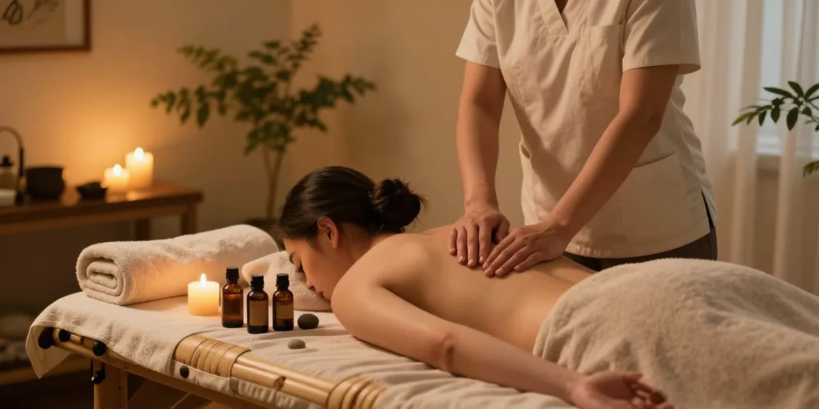 Experience relaxing 영통출장안마 at a serene massage therapy setting with soothing ambiance.