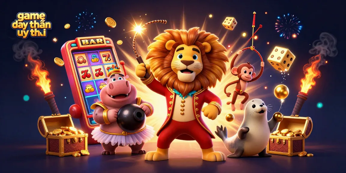 Experience the excitement of game đổi thưởng uy tín with an illustrated casino scene bursting with action!
