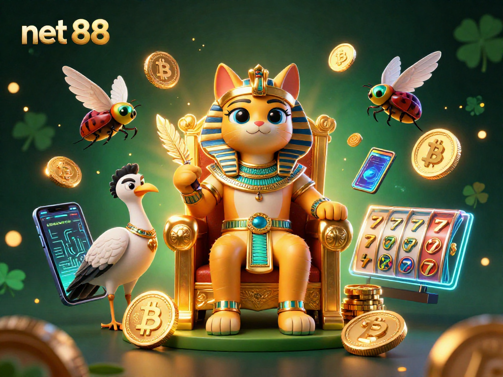 Experience the thrill of net 88 with an Egyptian-themed casino adventure in high-detail