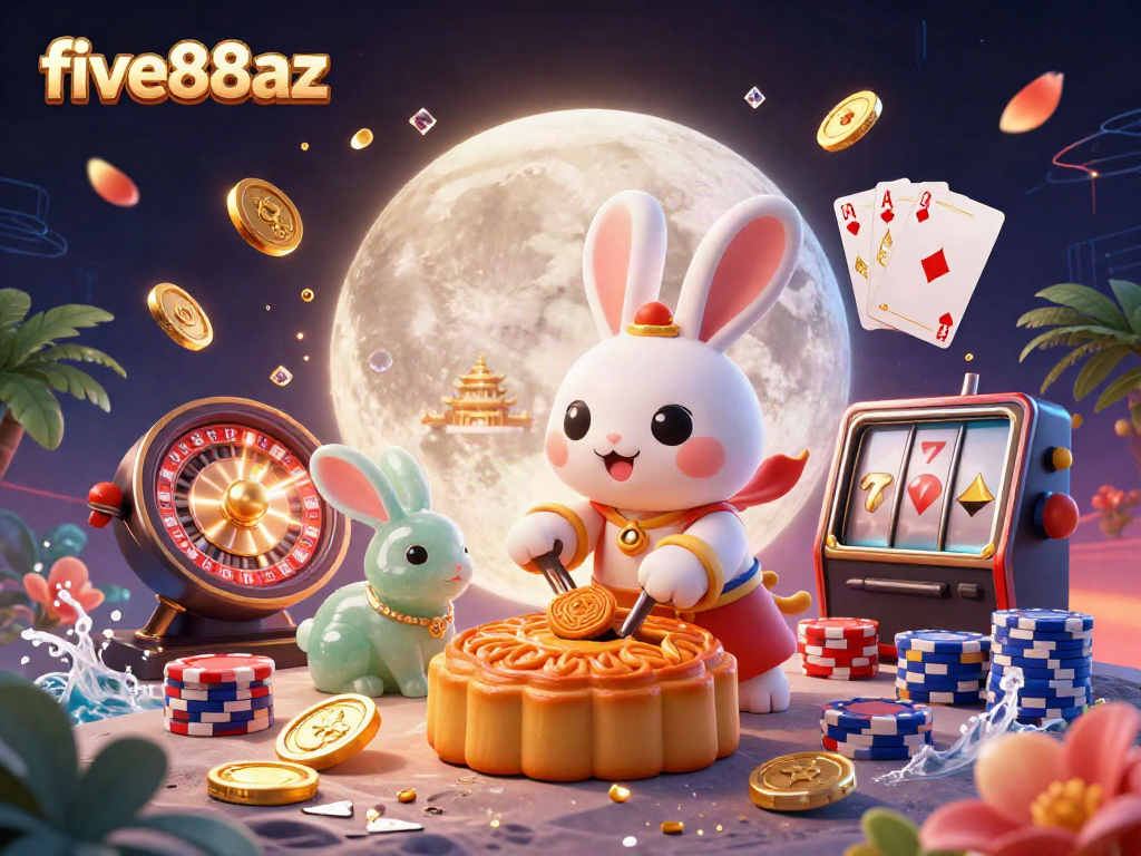 Experience rich gaming fun with five88az in a fantastical 3D casino scene featuring folklore characters and dynamic actions.